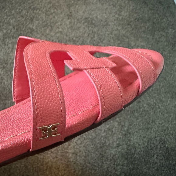 Women's Coral/Pink Slide Sandals 8 - Picture 4 of 9